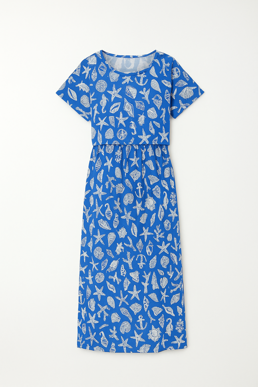 Blue Floral Feeding Maxi Dress