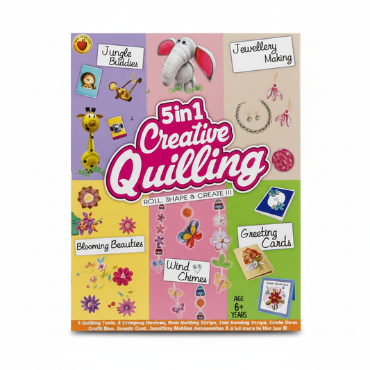 5-in-1 Creative Quilling Kit for Kids – Roll, Shape & Create