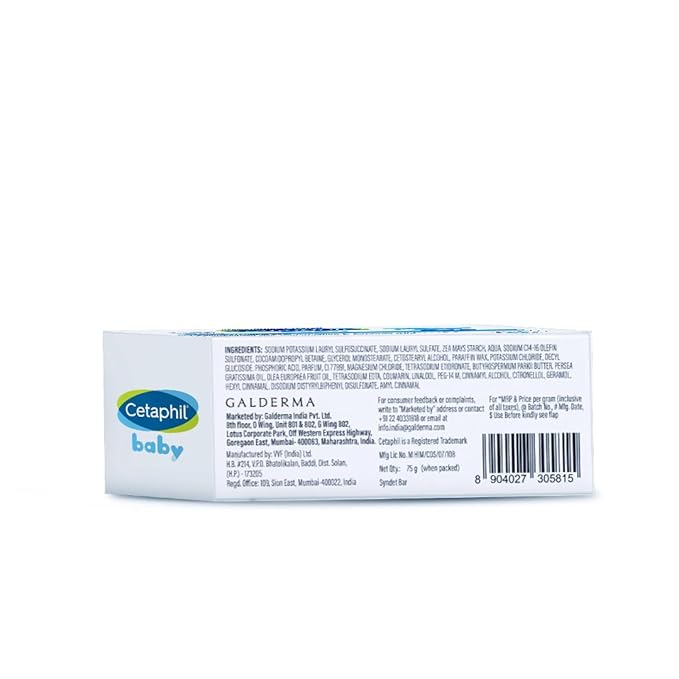 Cetaphil Baby Mild Bar with Shea Butter - 75gm - Mamadada