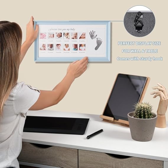 Baby’s First Year Memory Frame with Hand & Footprint Kit