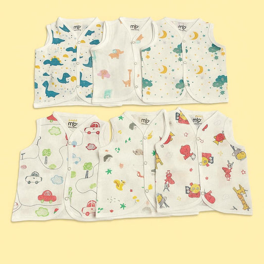 6-Piece Muslin Jabla Combo for Babies – Daily Essentials