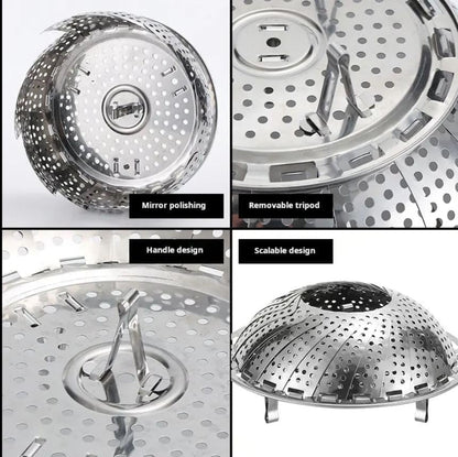 Stainless Steel Fruits Tray & Drainer Basket – Multipurpose Kitchen Strainer