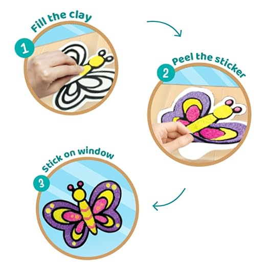 IMFM47(CLAY STICKER BUTTERFLY)