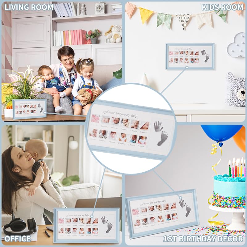 Baby’s First Year Memory Frame with Hand & Footprint Kit