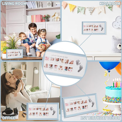 Baby’s First Year Memory Frame with Hand & Footprint Kit