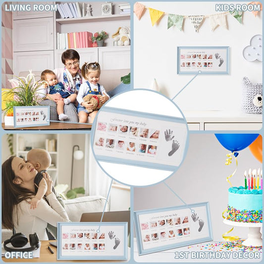 Baby’s First Year Memory Frame with Hand & Footprint Kit