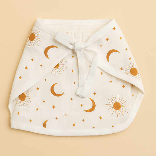 Sun & Moon Muslin Nappy