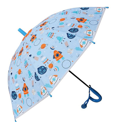 Blue Space Rocket Umbrella