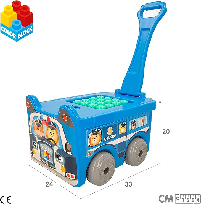 9962 BUILDING BLOCKS POLICE CAR 30PCS