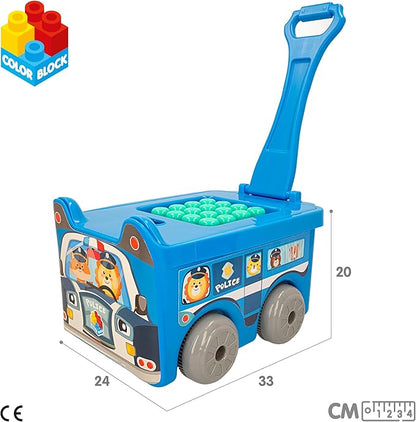 9962 BUILDING BLOCKS POLICE CAR 30PCS