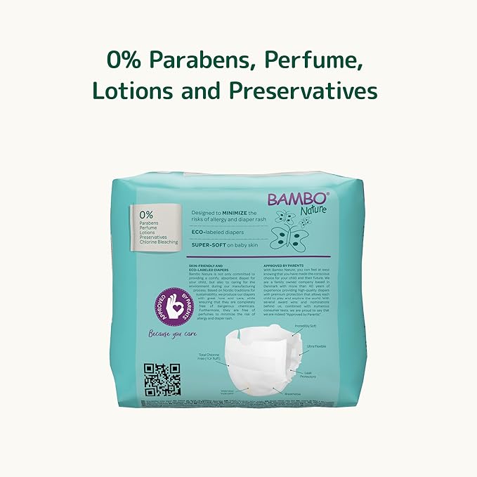 Bambo Nature Eco-Friendly Newborn Diapers – Size 0 (XXS)