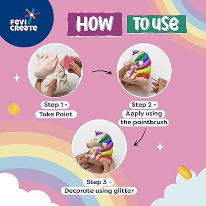 FEVICREATE UNICORN MONEY BANK KIT