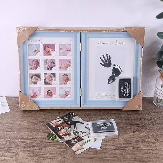 weallbuy Baby Handprints and Footprints Photo Frames