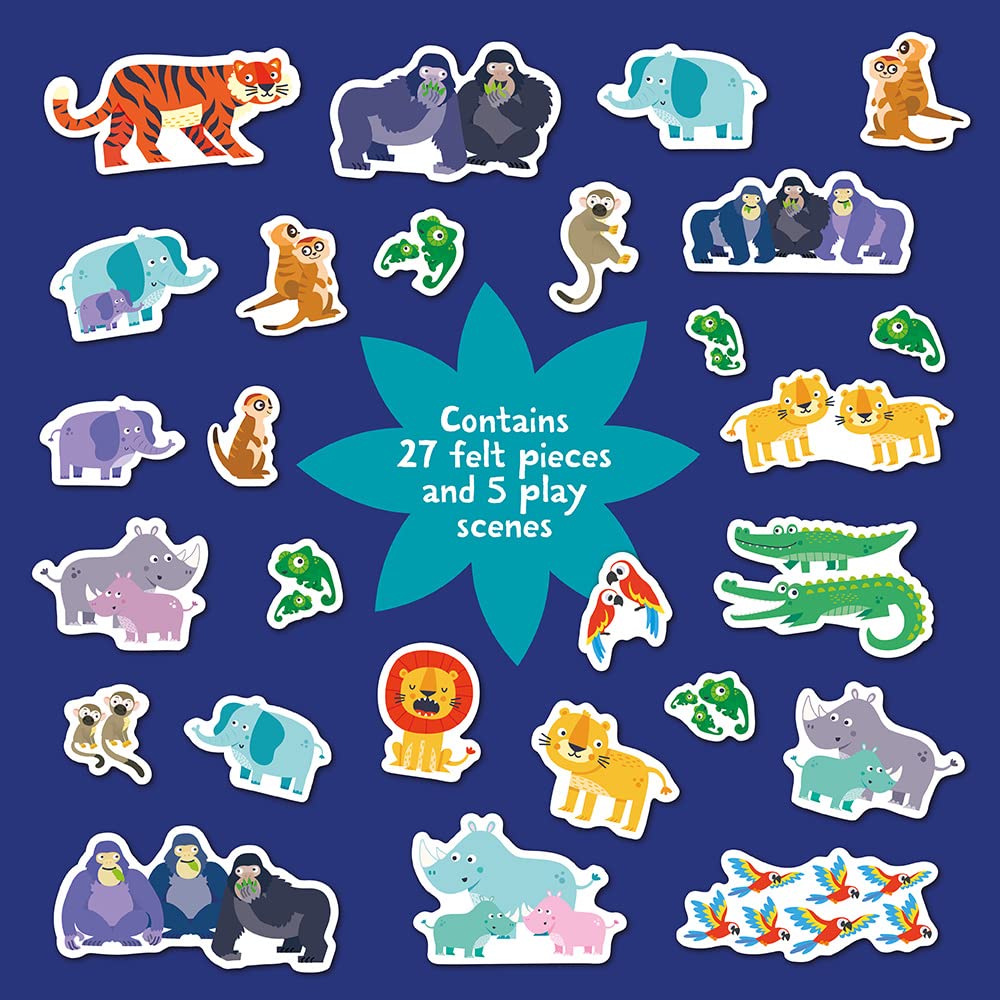 PLAY FELT;COUNTING WILD ANIMALS