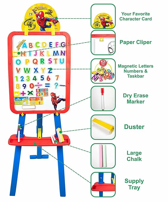 TY-SMEB-6577-4 5IN1 SPIDER MAN EASEL
