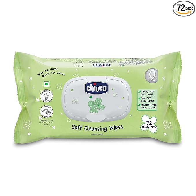 111960 SOFT CLEANSING WIPES 72PCS