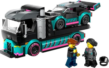 60406 RACECAR&CAR CARRIER TRUCK