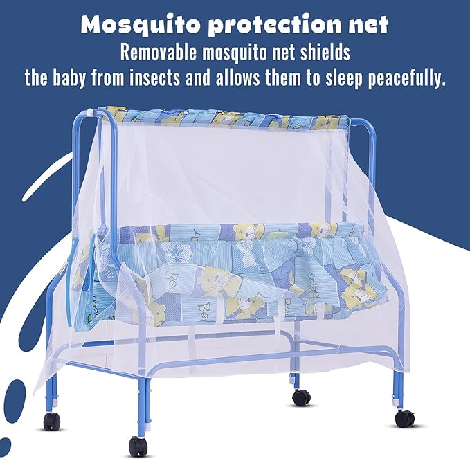 BAYBEE Enchant Cotton Swing Jhula Cradle for Babies Infant Cot