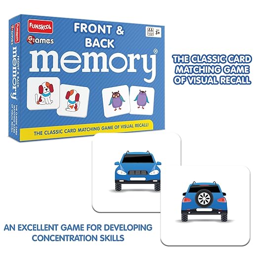 Funskool Front & Back Memory Game – Classic Card Matching Game - Mamadada