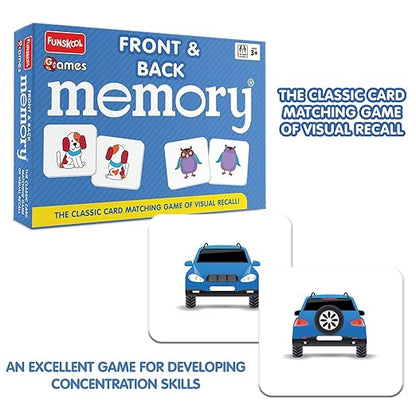 Funskool Front & Back Memory Game – Classic Card Matching Game - Mamadada