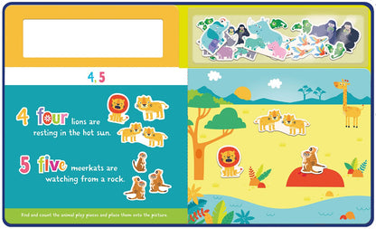 PLAY FELT;COUNTING WILD ANIMALS