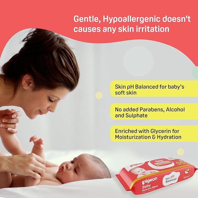 BABY SKINCARE WIPES 72 SHEETS