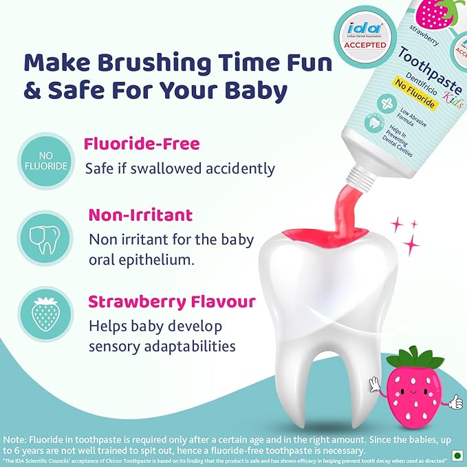88890 TOOTH PASTE STRAWBERRY 1-6Y