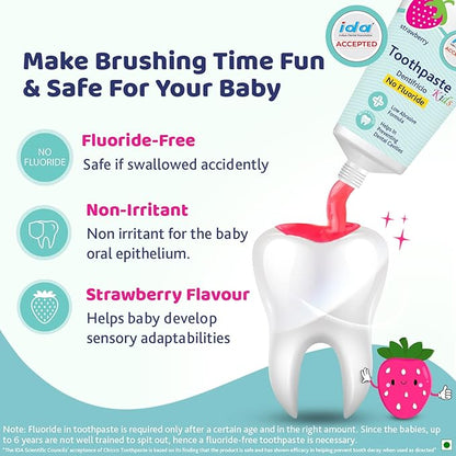 88890 TOOTH PASTE STRAWBERRY 1-6Y