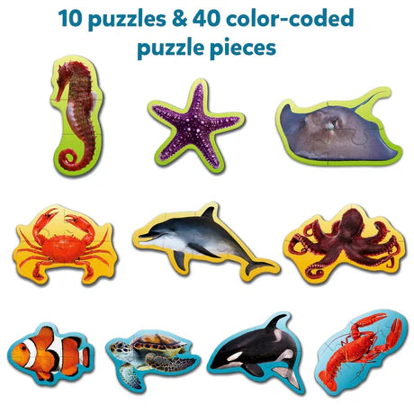 STEP BY STEP PUZZLES UNDERWATER ANIMALS
