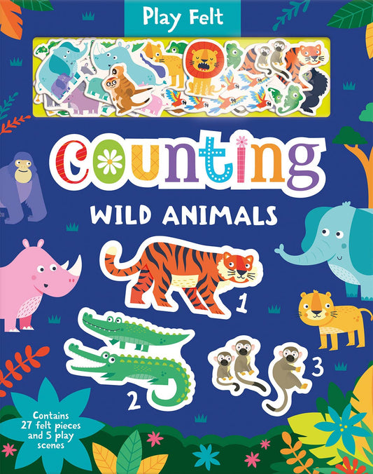 PLAY FELT;COUNTING WILD ANIMALS