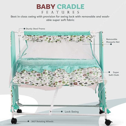 Baybee Baby Swing Cradle for Newborn Baby, Infant Baby Cradle Jhula for Baby with Mosquito Net