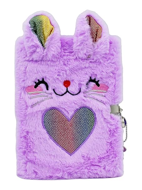 LK23004 PURPLE BUNNY NOTE BOOK