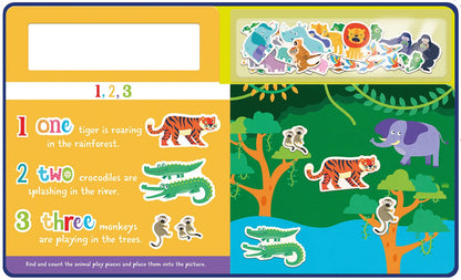 PLAY FELT;COUNTING WILD ANIMALS