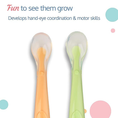 19093 BABY SOFT SILICON SPOON PK2