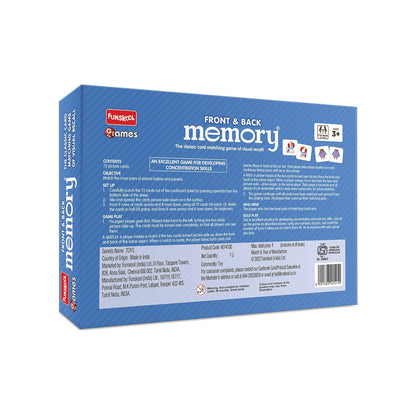 Funskool Front & Back Memory Game – Classic Card Matching Game - Mamadada