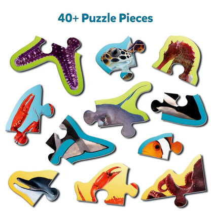 STEP BY STEP PUZZLES UNDERWATER ANIMALS