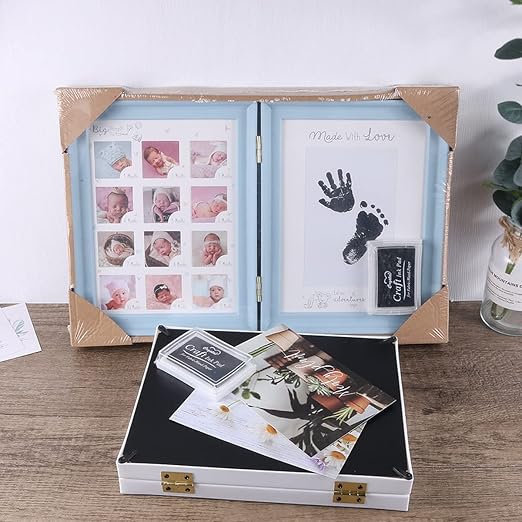 weallbuy Baby Handprints and Footprints Photo Frames