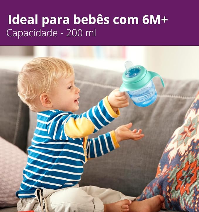 SIPPERS SPOUT CUP 200ML-SCF551/05-GRN-AVENT