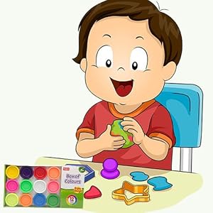 Funskool Box of Colours – 12 Bright Modelling Clays for Kids - Mamadada