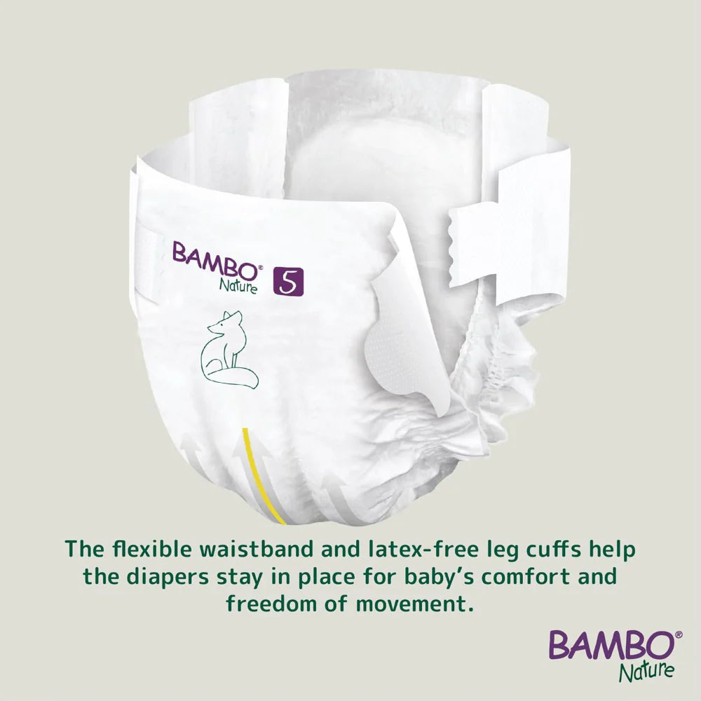 Bambo Nature Premium Baby Tape Diapers for Babies, XL Size (12-18 Kgs) - Mamadada