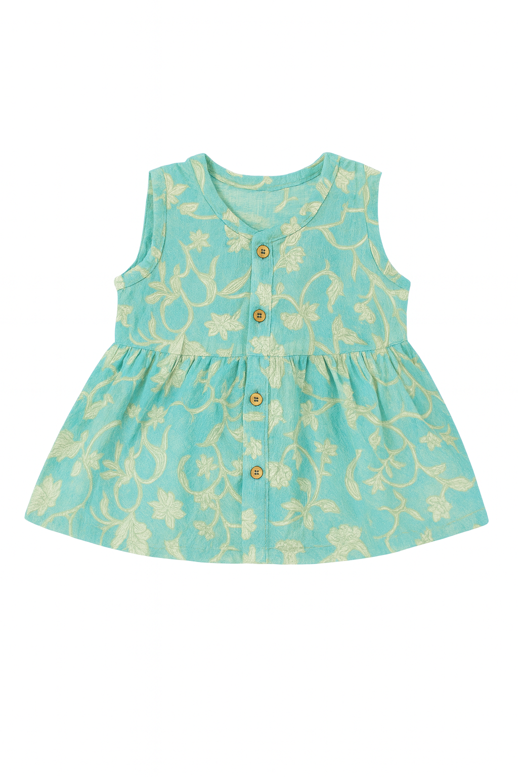 Sky Blue Floral Dress