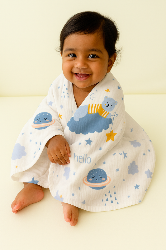 Sleepy Bear Planet Wrap