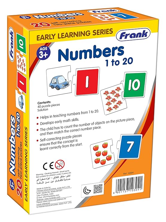 Numbers 1 to 20 Puzzle