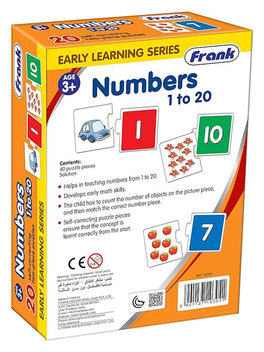 Numbers 1 to 20 Puzzle