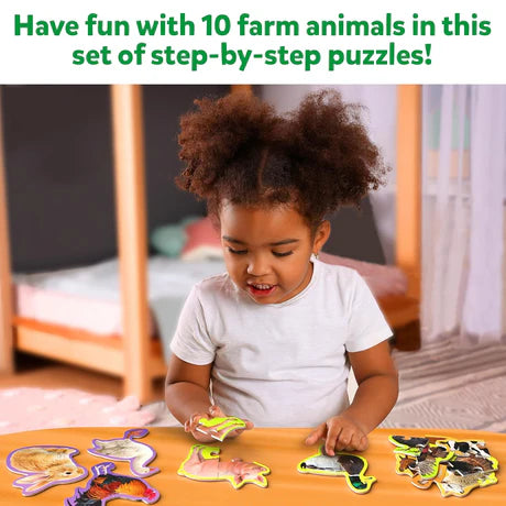 STEP BY STEP PUZZLES FARM ANIMALS