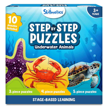 STEP BY STEP PUZZLES UNDERWATER ANIMALS