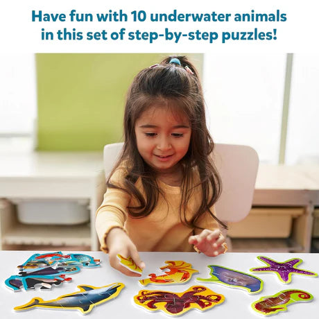 STEP BY STEP PUZZLES UNDERWATER ANIMALS