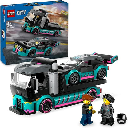 60406 RACECAR&CAR CARRIER TRUCK