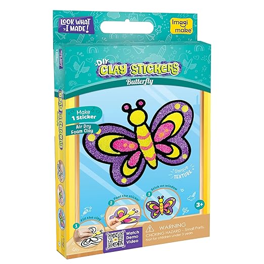 IMFM47(CLAY STICKER BUTTERFLY)