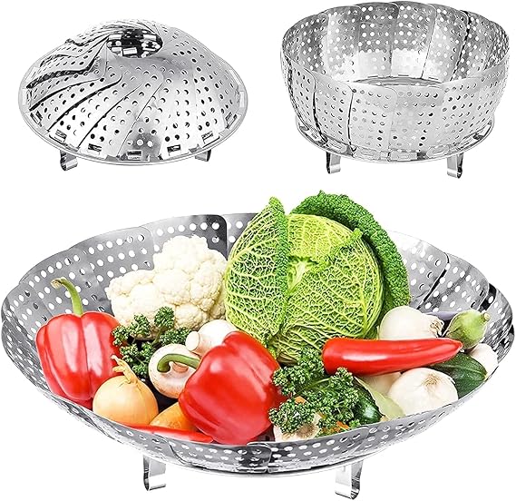 Stainless Steel Fruits Tray & Drainer Basket – Multipurpose Kitchen Strainer